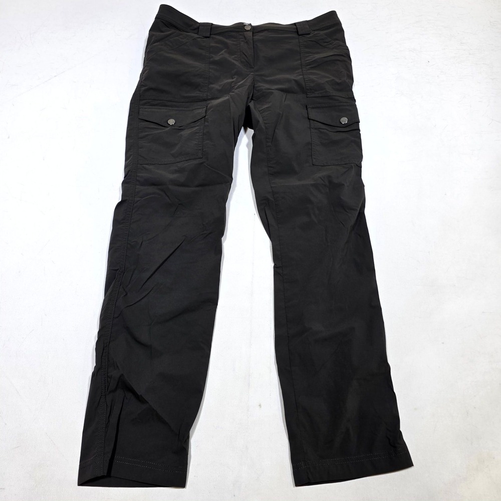 Anatomie Skyler Cargo Pants Women L Olive Gray Travel Hiking Stretch Technical